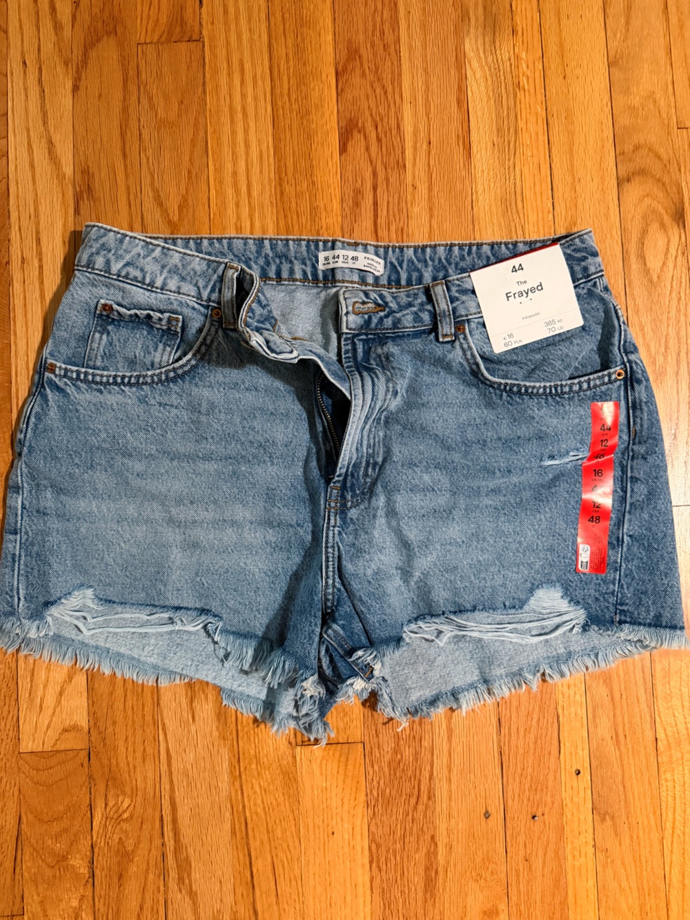 Primark Light Blue Washed Denim Shorts